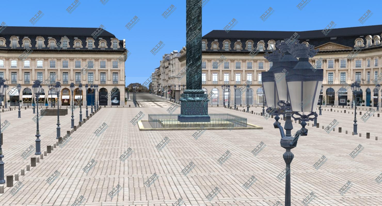 images/goods_img/202104094/3D Place Vendome Paris Low Poly/3.jpg